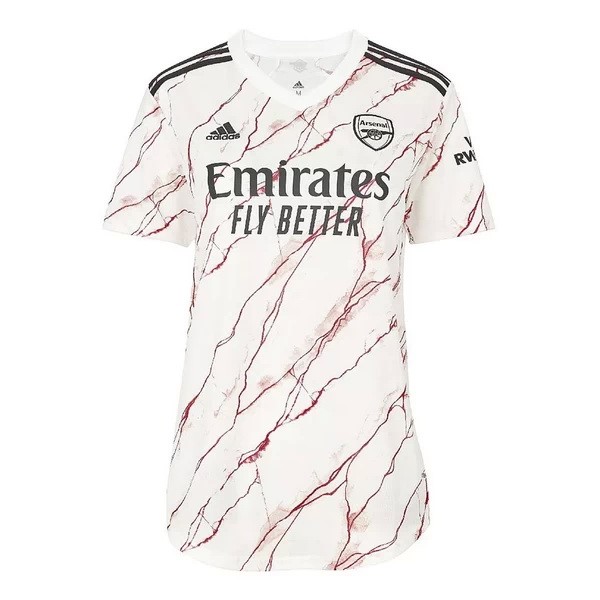 Trikot Arsenal Auswarts Damen 2020-21 Weiß Fussballtrikots Günstig